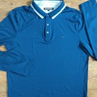 Michael Kors Polo Shirt Blue - страхотна мъжка блуза КАТО НОВА, снимка 5 - Блузи - 27790388