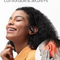 Слушалки с отворено ухо XINSRE Bluetooth 5.3, IPX7, 55 часа, снимка 3 - Безжични слушалки - 44068508