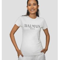  Дамска тениска BALMAIN Paris принт , снимка 4 - Тениски - 28093398