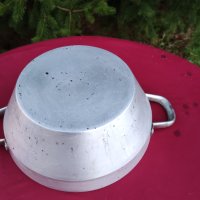 Дълбока алуминиева тенджера/купа с дръжки 3 литра, снимка 2 - Съдове за готвене - 42963963