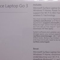 Лаптоп Microsoft Surface Laptop Go 3 , снимка 3 - Лаптопи за работа - 43880501