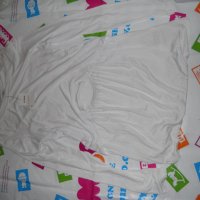 Нов Дамски Бял ТОП Блуза с отворен корем р-р С М Л, снимка 2 - Блузи с дълъг ръкав и пуловери - 43212874