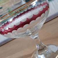 Винтидж чаши от калиево стъкло , снимка 4 - Антикварни и старинни предмети - 43241099