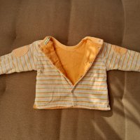 Оранжево бебешко яке размер 6 месеца, снимка 3 - Бебешки якета и елеци - 43058505