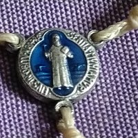 Разпятието на Христос Свети Бенедикт броеница маркова Италия нова, снимка 5 - Колиета, медальони, синджири - 43038126