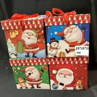 15*15*15 см  Коледна Картонена подаръчна кутия подаръчни кутии подарък коледни торбичка торбички, снимка 1 - Други - 42894963