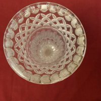 Красива старинна кристална ваза-Царство България, снимка 4 - Антикварни и старинни предмети - 35133441