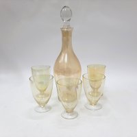 Стар стъклен сервиз за алкохол, ракия, бренди(4.2), снимка 8 - Антикварни и старинни предмети - 43550031