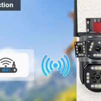 Камера 3 в 1 6K 12MP PTZ IP WiFi безжична външна триекранна интелигентна защита на дома , снимка 13 - Друга електроника - 43771516