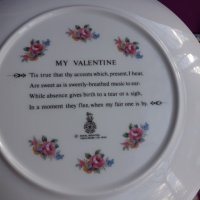 Колекционерска чиния Royal Doulton Valentines Day 1981, снимка 3 - Антикварни и старинни предмети - 35211199