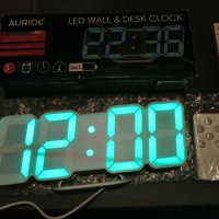 RGB LED часовник Auriol, снимка 6 - Стенни часовници - 40259772