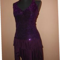 Елегантна рокля в лилаво , снимка 4 - Рокли - 27747913
