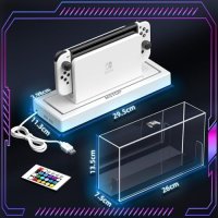 Нов LED Защитен Кейс Nintendo Switch OLED - Водоустойчив, Цветен, снимка 2 - Аксесоари - 43499775