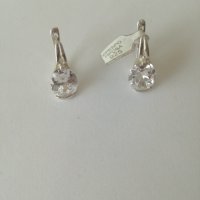 Сребърни обеци с цирконий - сребро проба 925 , снимка 3 - Обеци - 38483168