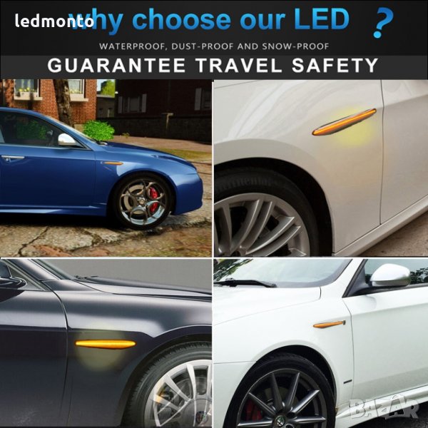 Мигачи Alfa Romeo 159 LED индикатор, бягащи мигачи Led мигачи за алфаромео , снимка 1