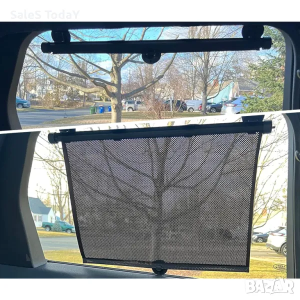 Щори за кола, сенници за странични стъкла, пердета за автомобил, 50*50см, снимка 1