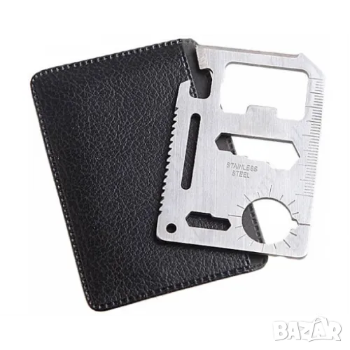  Мултифункционален карабинер с функции на гаечен ключ и отвертка, трион и отварачки, снимка 1