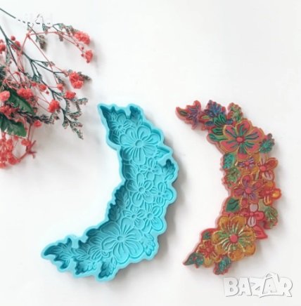 Голяма арка дъга от цветя силиконов молд форма фондан шоколад гипс смола, снимка 1