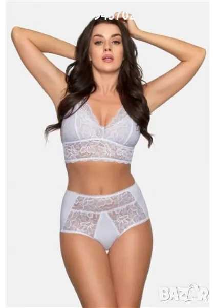Бикини с дантела в бял цвят 186, снимка 1