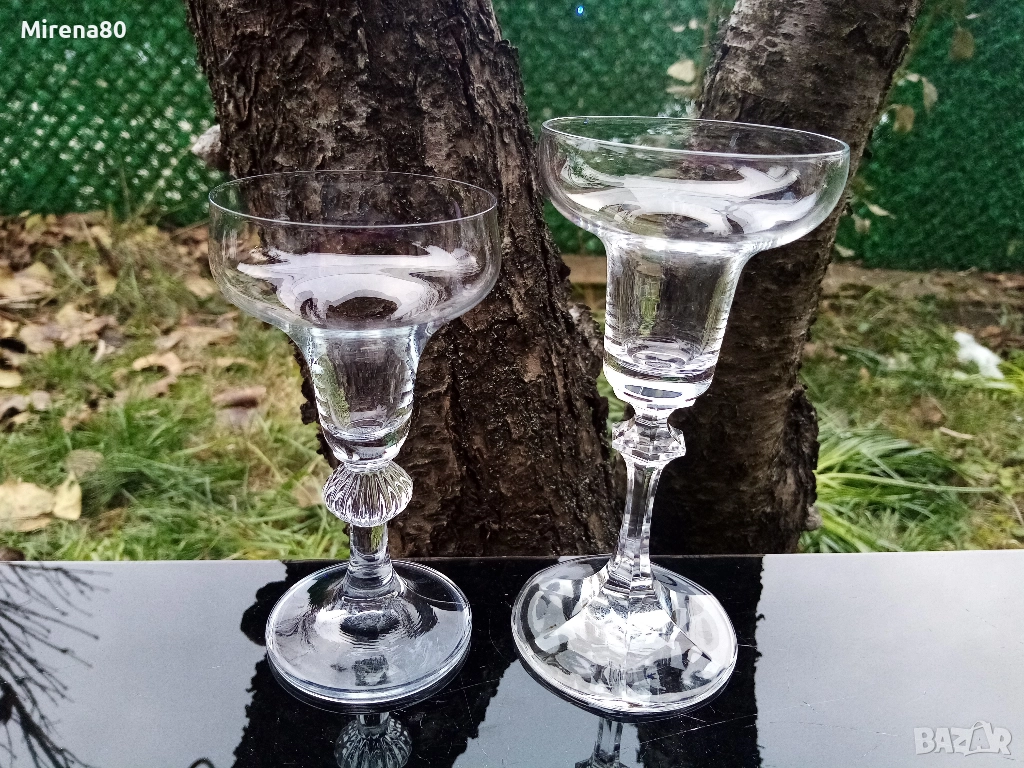 2 кристални свещника, снимка 1