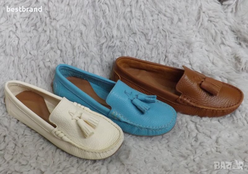 Мокасини, естествена кожа, код 188/60, снимка 1
