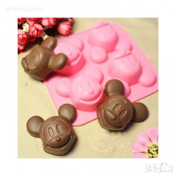 3786 Силиконова форма на Мики Маус, снимка 1