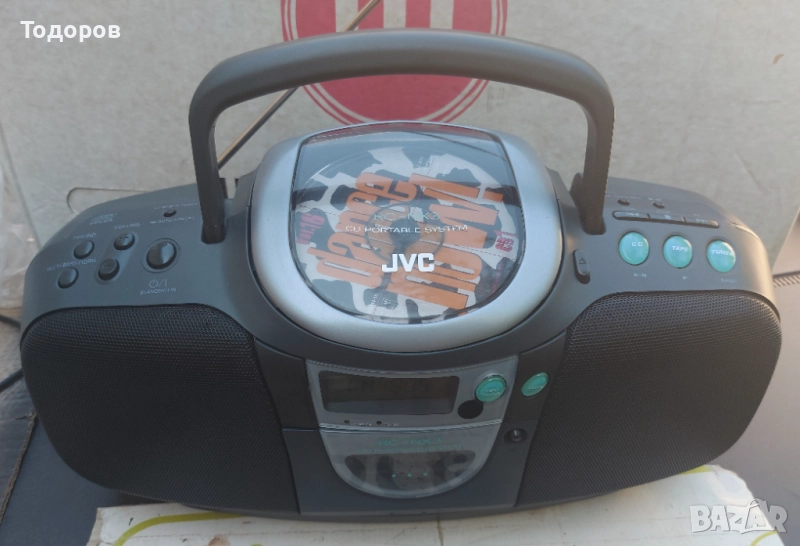 JVC RC-NX3 CD Portable System (CD/Tape/Tuner), снимка 1