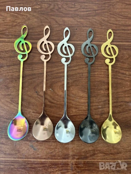 Лъжички за кафе ноти, снимка 1