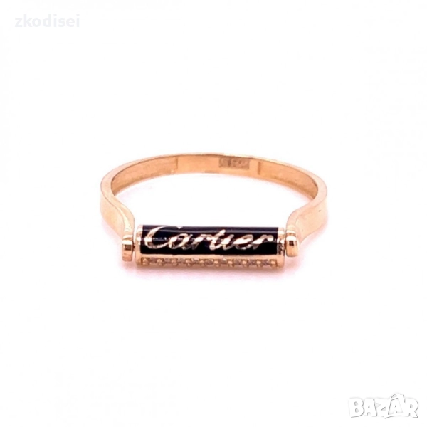 Златен дамски пръстен Cartier 1,55гр. размер:50 14кр. проба:585 модел:33818-3, снимка 1