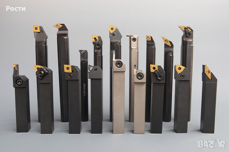 Стругарски ножове със сменяеми твърдосплавни пластини и със запоени твърдосплавни пластини, снимка 1