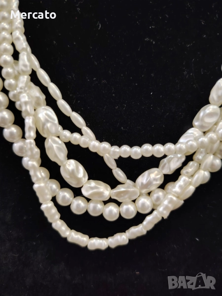 Гердан пет реда перли АРТ №111, снимка 1