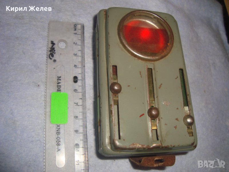 СТАРО СИГНАЛНО МЕТАЛНО РЯДКО РЕТРО БДЖ ФЕНЕРЧЕ с 4 ЦВЯТА 32179, снимка 1