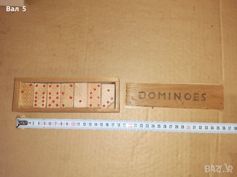Старо дървено домино , игра, снимка 1