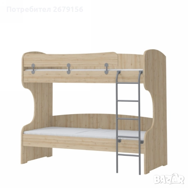 Двуетажно легло с чекмедже и матраци на Jela Yagodina серия Kiki, снимка 1