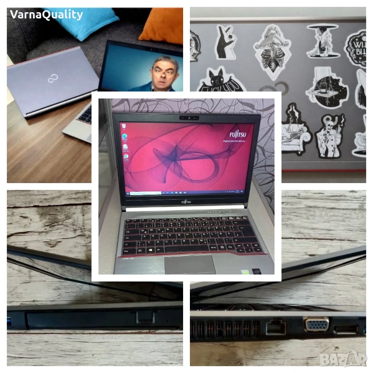13.3" Бърз компактен лаптоп Fujitsu 734 - CORE i7-4610M upTo 3.70 GHz, 16GB RAM, 256GB SSD, снимка 1