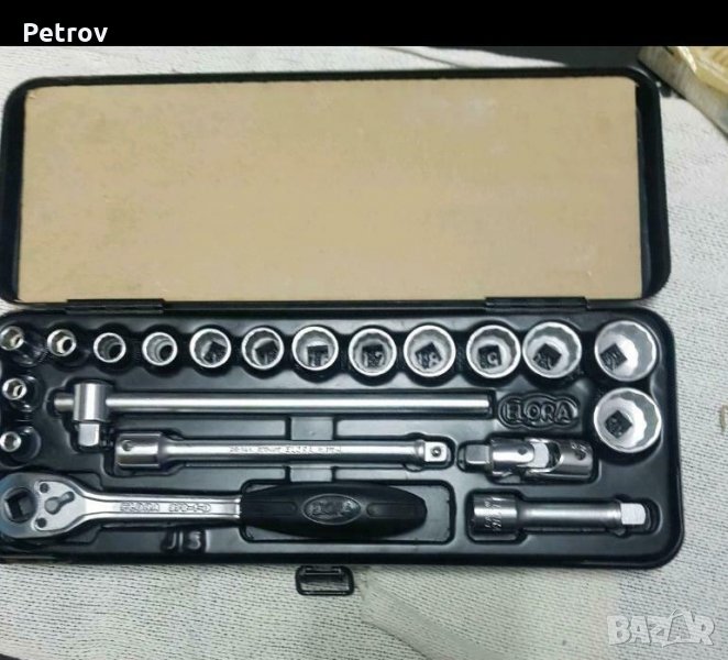 ELORA - 3/8" PROFI Гедория 100% ORIGINAL ELORA Made in Germany !!! 12 стенни вложки 6 - 22 mm !!!GER, снимка 1