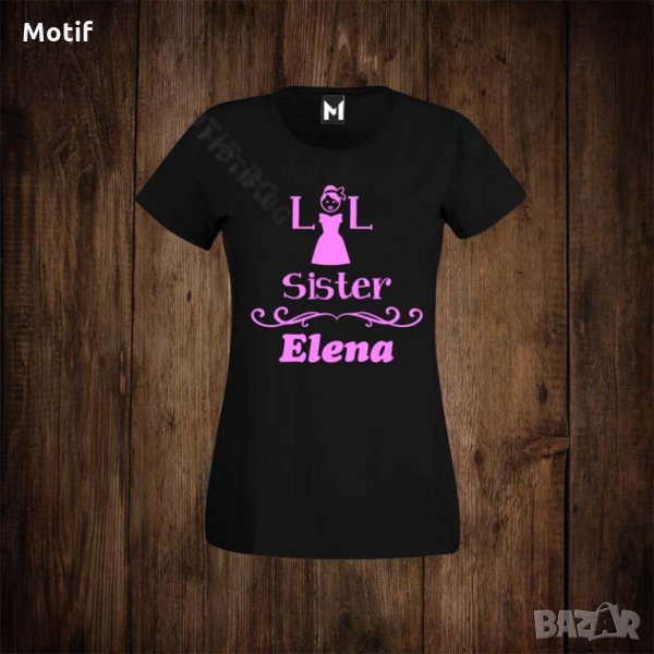 Детска тениска с щампа LIL SISTER, снимка 1