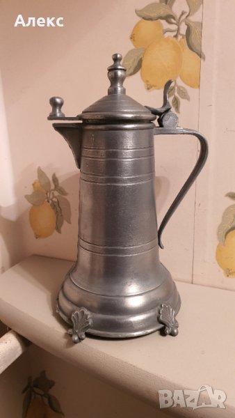 Стара цинкова халба. Маркирана. Отлична., снимка 1