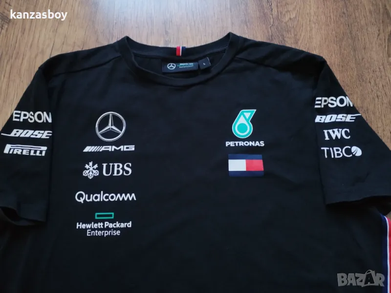 Mercedes AMG Petronas F1 2023 Men's Team - мъжка колекционерска тениска КАТО НОВА L, снимка 1