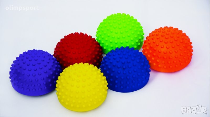 Балансиращ таралеж 13 см нов  Масажиращата подложка е във формата полусфера. Подходяща за масаж и ре, снимка 1