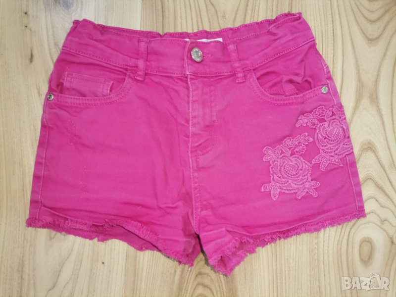 Детски къси панталони DENIM & Co, size 9/10г, 140см, с бродерия, много запазени, снимка 1