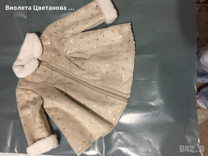 Детско кожено палтенце за момиченце, снимка 1