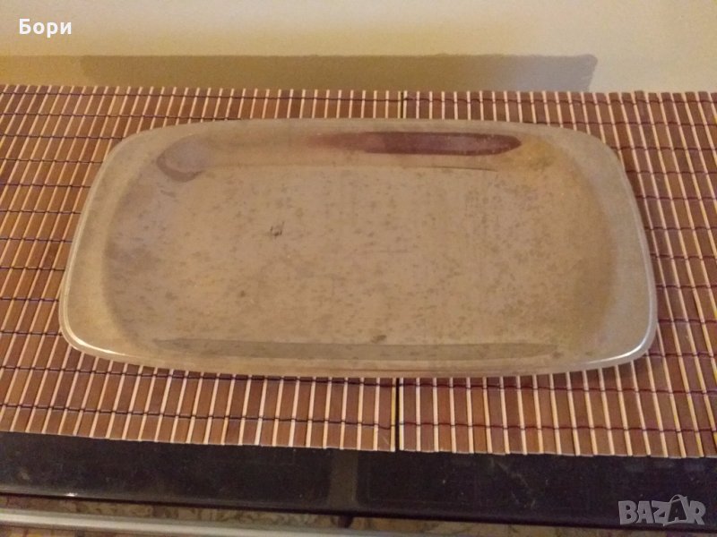 Метален поднос алпака, снимка 1