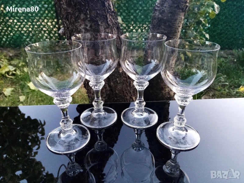 Кристални чаши за вино - 4 бр., снимка 1