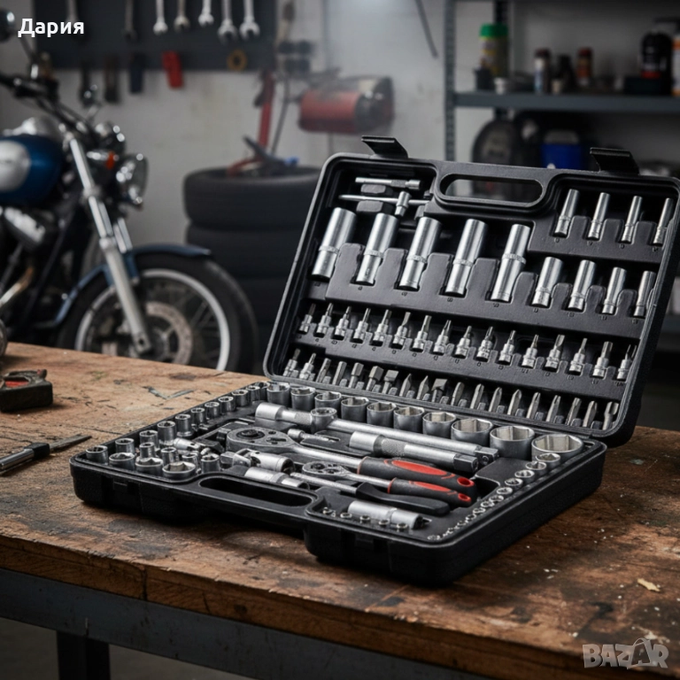 Куфар с инструменти 108 части, снимка 1