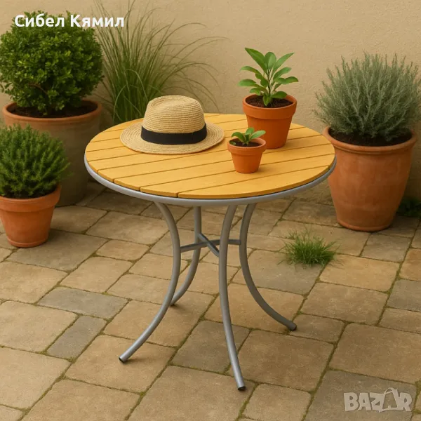 Маса Muhler Bistro Polywood, 70xH72см, снимка 1