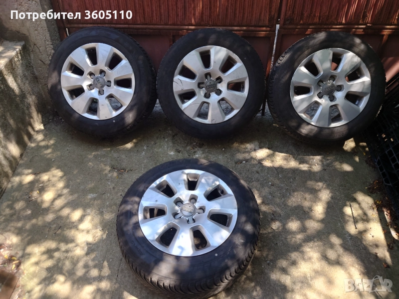 Джанти 16 за Ауди с гуми Мишелин, снимка 1