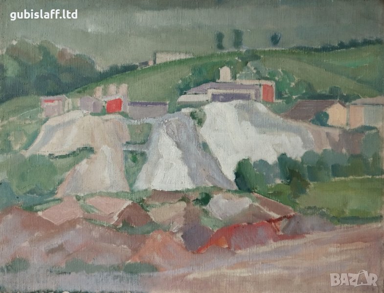 Картина, пейзаж, худ. Жечо Дунев (1926-1975), снимка 1