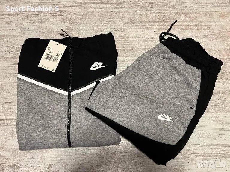 Мъжки екип Nike Tech Fleece Black and Grey, снимка 1