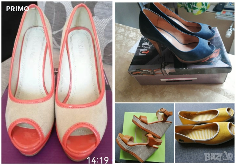 Дамски обувки платформи и балерини, снимка 1